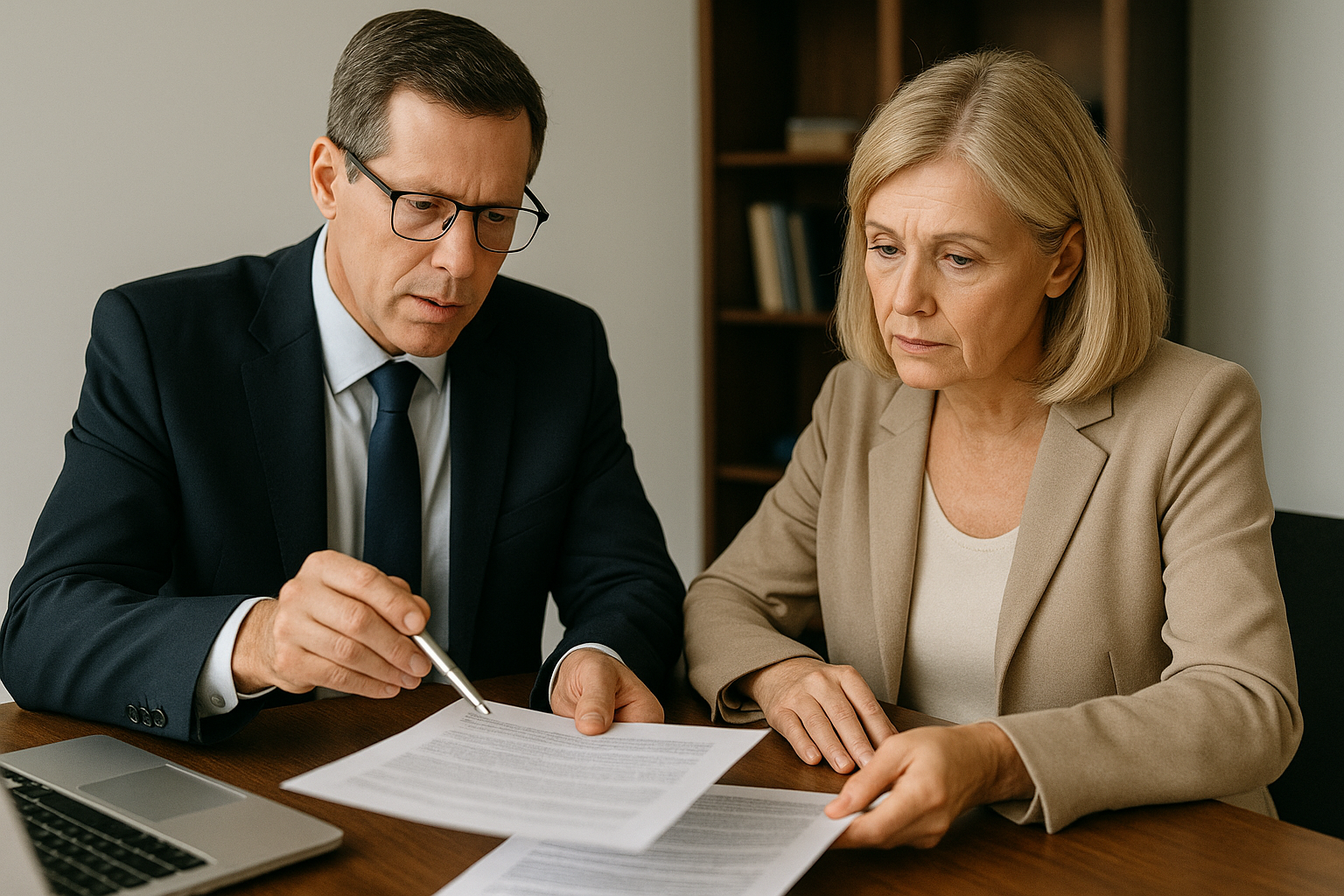 Advogado explicando processo de aposentadoria para segurado